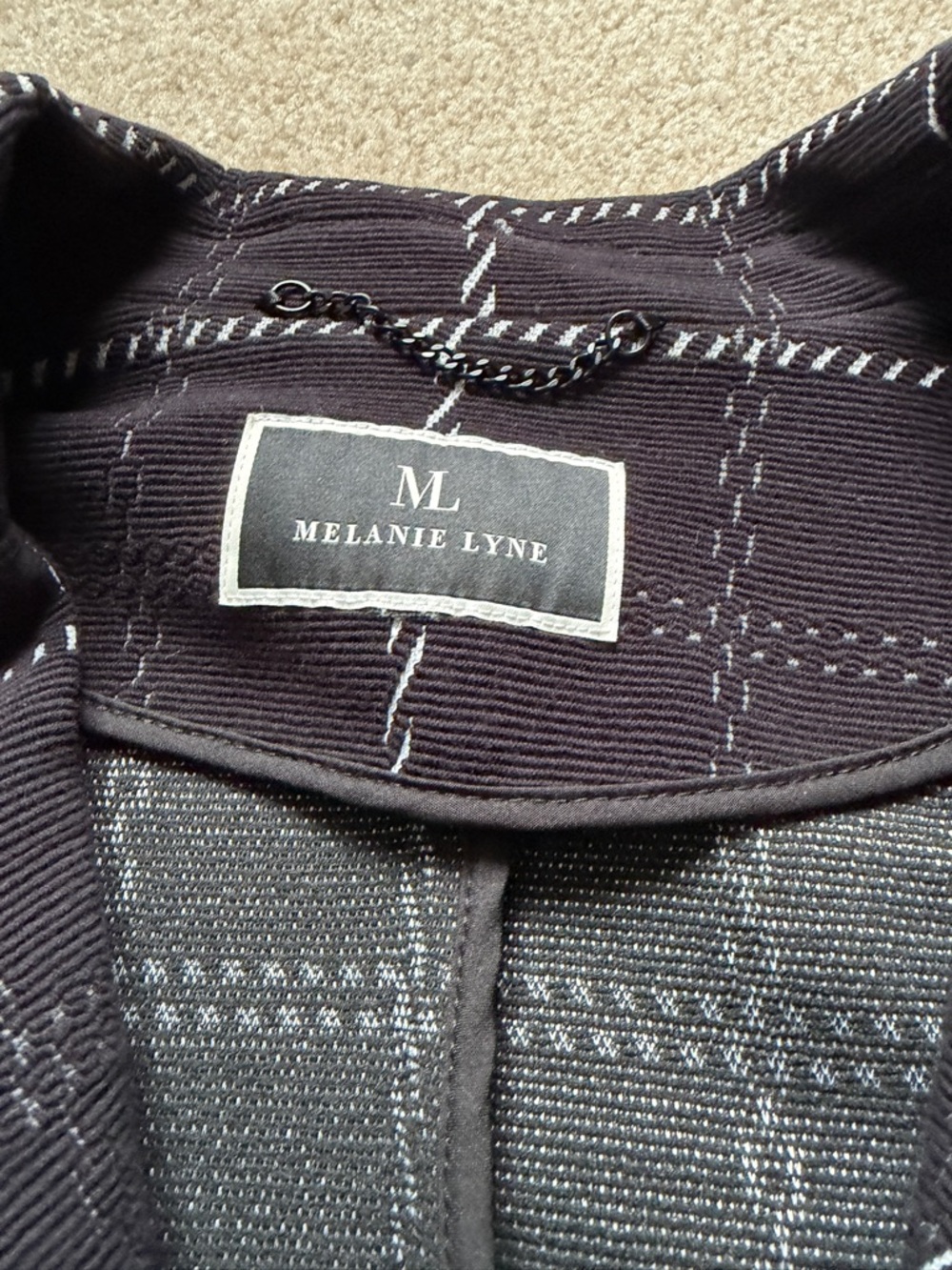 Vintage Style Melanie Lyne Set Blazer Pants Minimalist Office M ( appx) - Picture 2 of 16